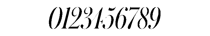 Austin Hairline Condensed Italic Font OTHER CHARS