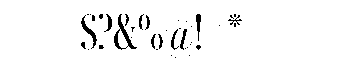 Austin Hairline Condensed Roman Font OTHER CHARS