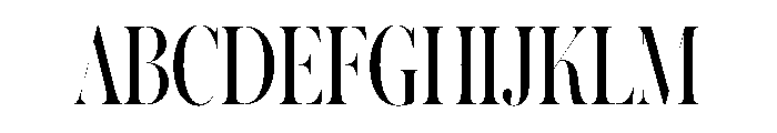 Austin Hairline Condensed Roman Font UPPERCASE