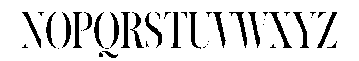 Austin Hairline Condensed Roman Font UPPERCASE