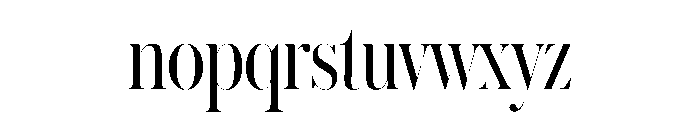 Austin Hairline Condensed Roman Font LOWERCASE