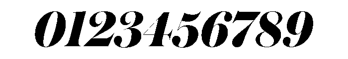 Austin Hairline Extrabold Italic Font OTHER CHARS