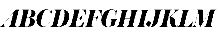 Austin Hairline Extrabold Italic Font UPPERCASE