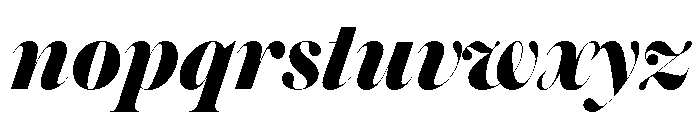 Austin Hairline Extrabold Italic Font LOWERCASE