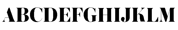 Austin Hairline Extrabold Font UPPERCASE