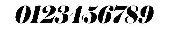 Austin Hairline Fat Italic Font OTHER CHARS
