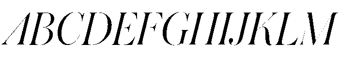 Austin Hairline Light Italic Font UPPERCASE