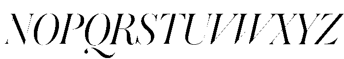 Austin Hairline Light Italic Font UPPERCASE