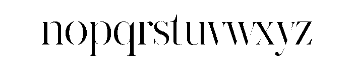 Austin Hairline Light Font LOWERCASE