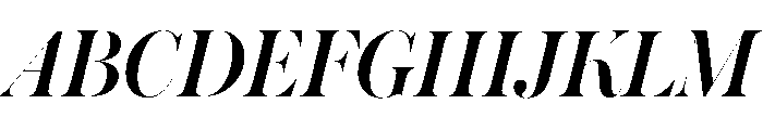 Austin Hairline Medium Italic Font UPPERCASE