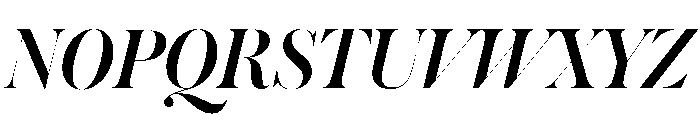 Austin Hairline Medium Italic Font UPPERCASE