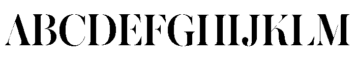 Austin Hairline Medium Font UPPERCASE