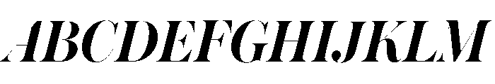 Austin Hairline Semibold Italic Font UPPERCASE