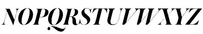Austin Hairline Semibold Italic Font UPPERCASE
