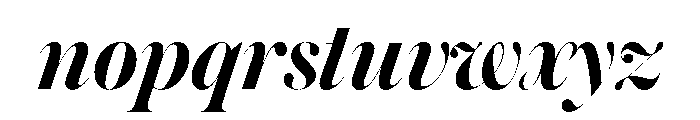 Austin Hairline Semibold Italic Font LOWERCASE