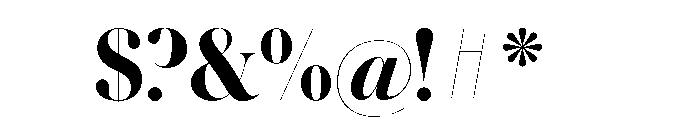 Austin Hairline Semibold Font OTHER CHARS