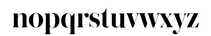 Austin Hairline Semibold Font LOWERCASE