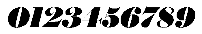 Austin Hairline Ultra Italic Font OTHER CHARS