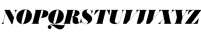 Austin Hairline Ultra Italic Font UPPERCASE