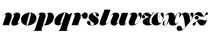 Austin Hairline Ultra Italic Font LOWERCASE