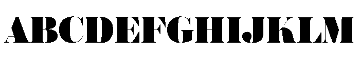 Austin Hairline Ultra Font UPPERCASE