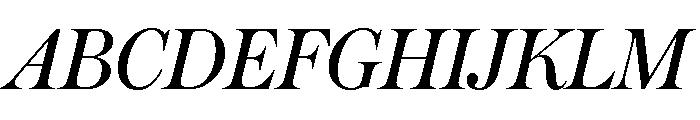 Austin Italic Font UPPERCASE