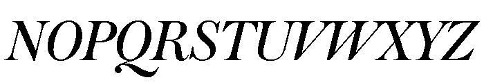 Austin Italic Font UPPERCASE