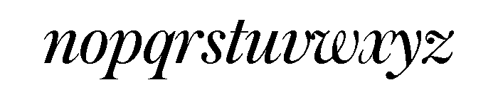 Austin Italic Font LOWERCASE