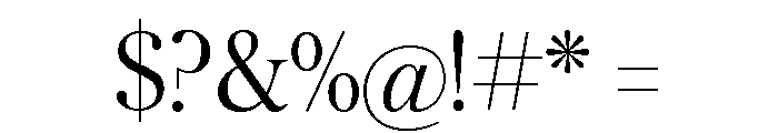 Austin Light Font OTHER CHARS