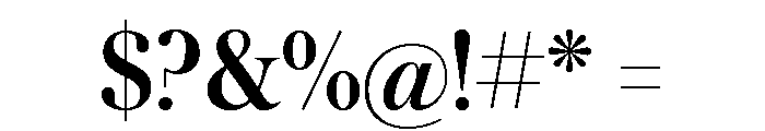 Austin Medium Font OTHER CHARS