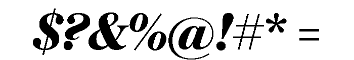 Austin News Deck Bold Italic Font OTHER CHARS