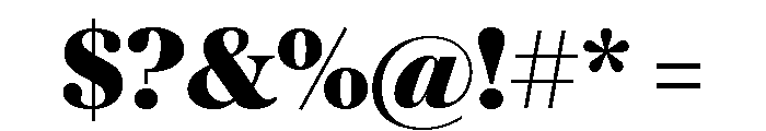 Austin News Deck Extrabold Font OTHER CHARS