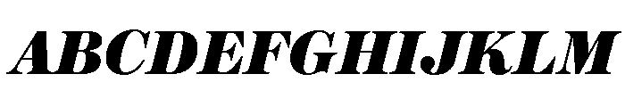 Austin News Deck Fat Italic Font UPPERCASE