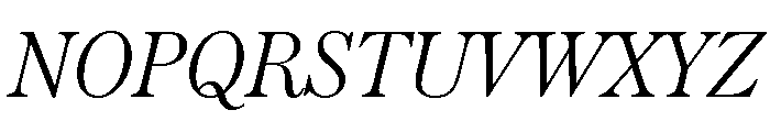 Austin News Deck Light Italic Font UPPERCASE