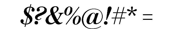 Austin News Deck Medium Italic Font OTHER CHARS
