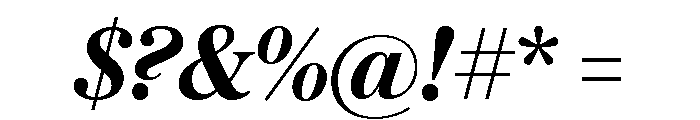 Austin News Deck Semibold Italic Font OTHER CHARS