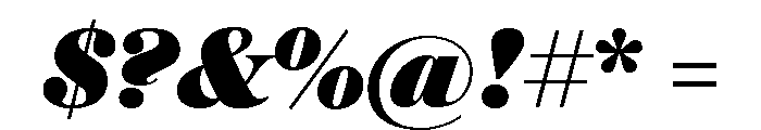Austin News Deck Ultra Italic Font OTHER CHARS