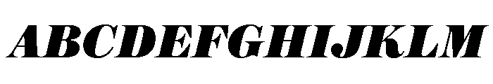 Austin News Deck Ultra Italic Font UPPERCASE
