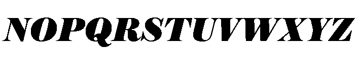 Austin News Deck Ultra Italic Font UPPERCASE