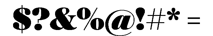 Austin News Deck Ultra Font OTHER CHARS