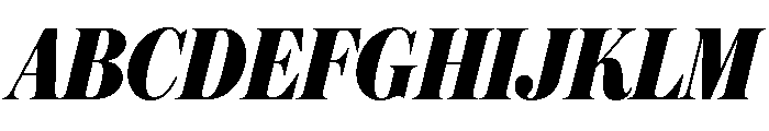 Austin News Headline Condensed Bold Italic Font UPPERCASE