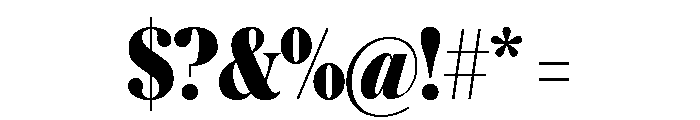 Austin News Headline Condensed Bold Font OTHER CHARS