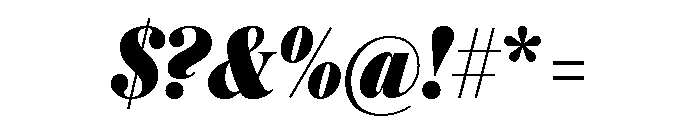 Austin News Headline Condensed Extrabold Italic Font OTHER CHARS