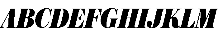 Austin News Headline Condensed Extrabold Italic Font UPPERCASE