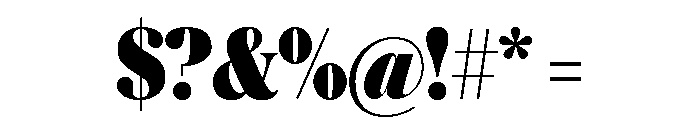 Austin News Headline Condensed Extrabold Font OTHER CHARS