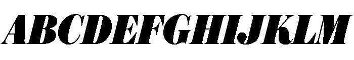 Austin News Headline Condensed Fat Italic Font UPPERCASE