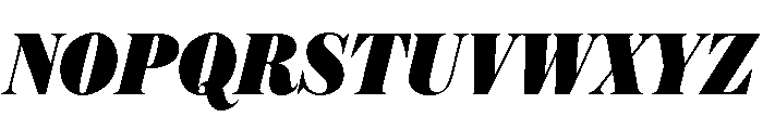 Austin News Headline Condensed Fat Italic Font UPPERCASE