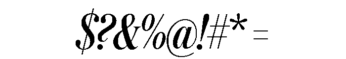 Austin News Headline Condensed Italic Font OTHER CHARS