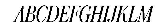 Austin News Headline Condensed Light Italic Font UPPERCASE