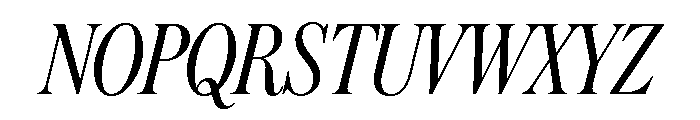 Austin News Headline Condensed Light Italic Font UPPERCASE